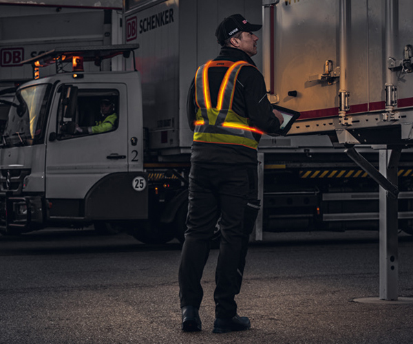 High visibility clothing with LED lighting